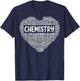 Funny Chemistry Word Cloud Chemist Student Chemistry Teacher T-Shirt - T-Shirt | Navy