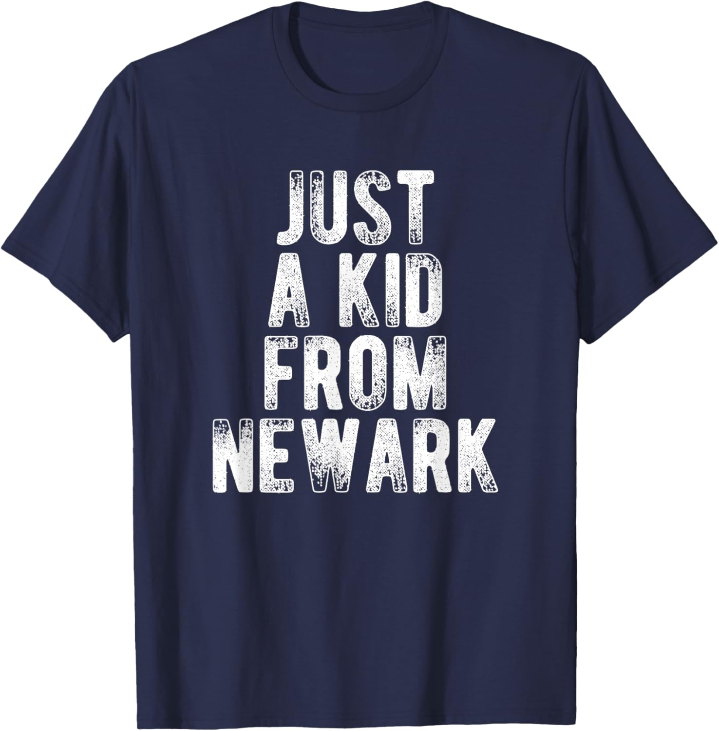 Just A Kid From Newark Retro Love Hometown Newark T-Shirt - T-Shirt | Navy