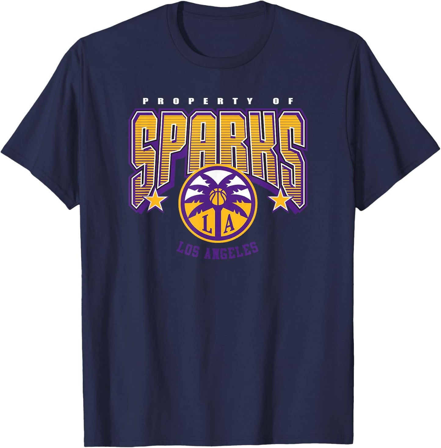 WNBA Los Angeles Sparks Nothing but Net T-Shirt - T-Shirt | Navy
