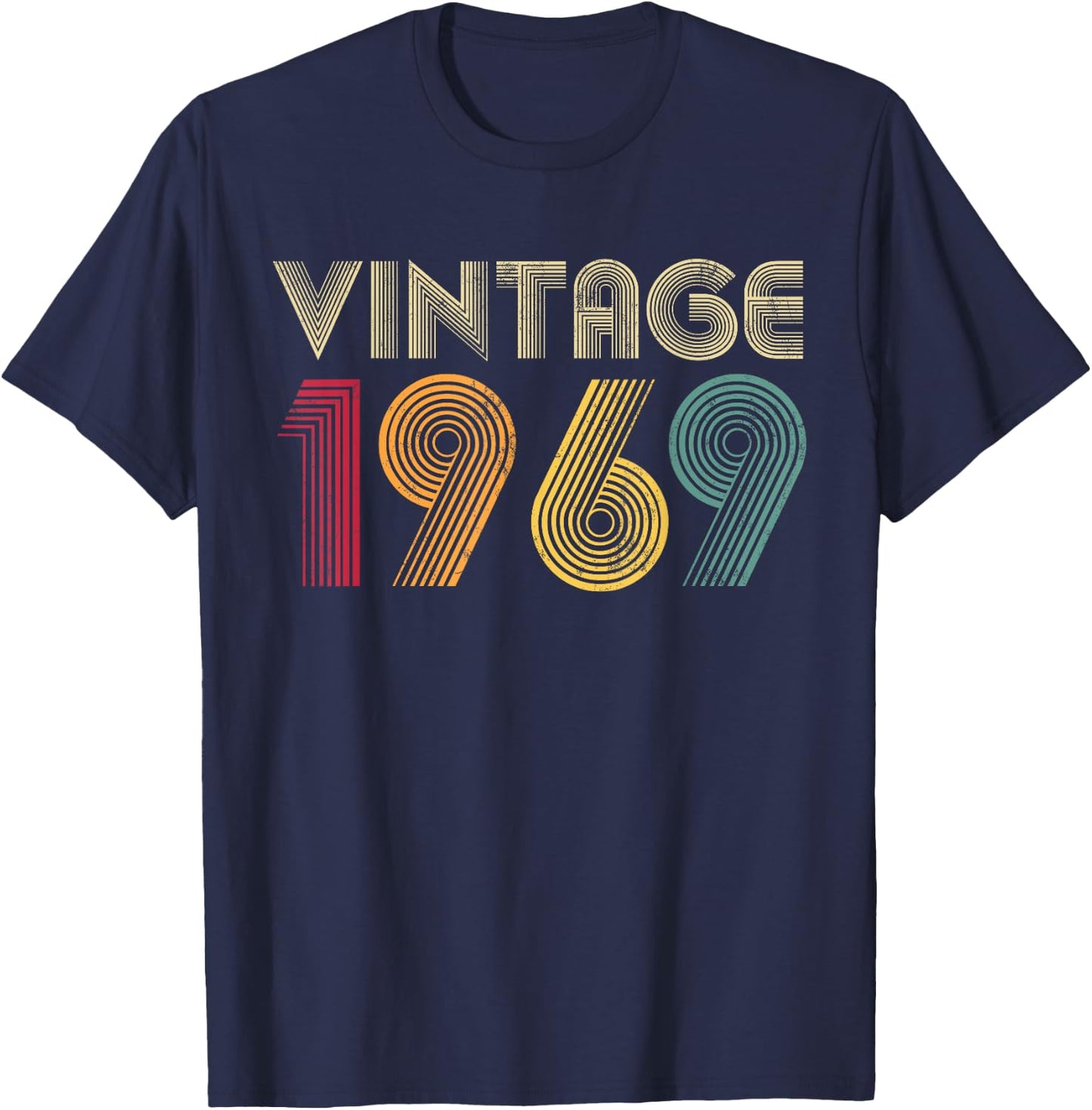 56th Birthday 1969 Vintage Men Women 56 Years Old T-Shirt - T-Shirt | Navy