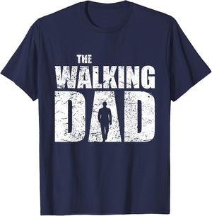 The Walking Dad Father Gifts Man Dead Retro Vintage Men Fun T-Shirt - T-Shirt | Navy