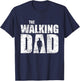 The Walking Dad Father Gifts Man Dead Retro Vintage Men Fun T-Shirt - T-Shirt | Navy