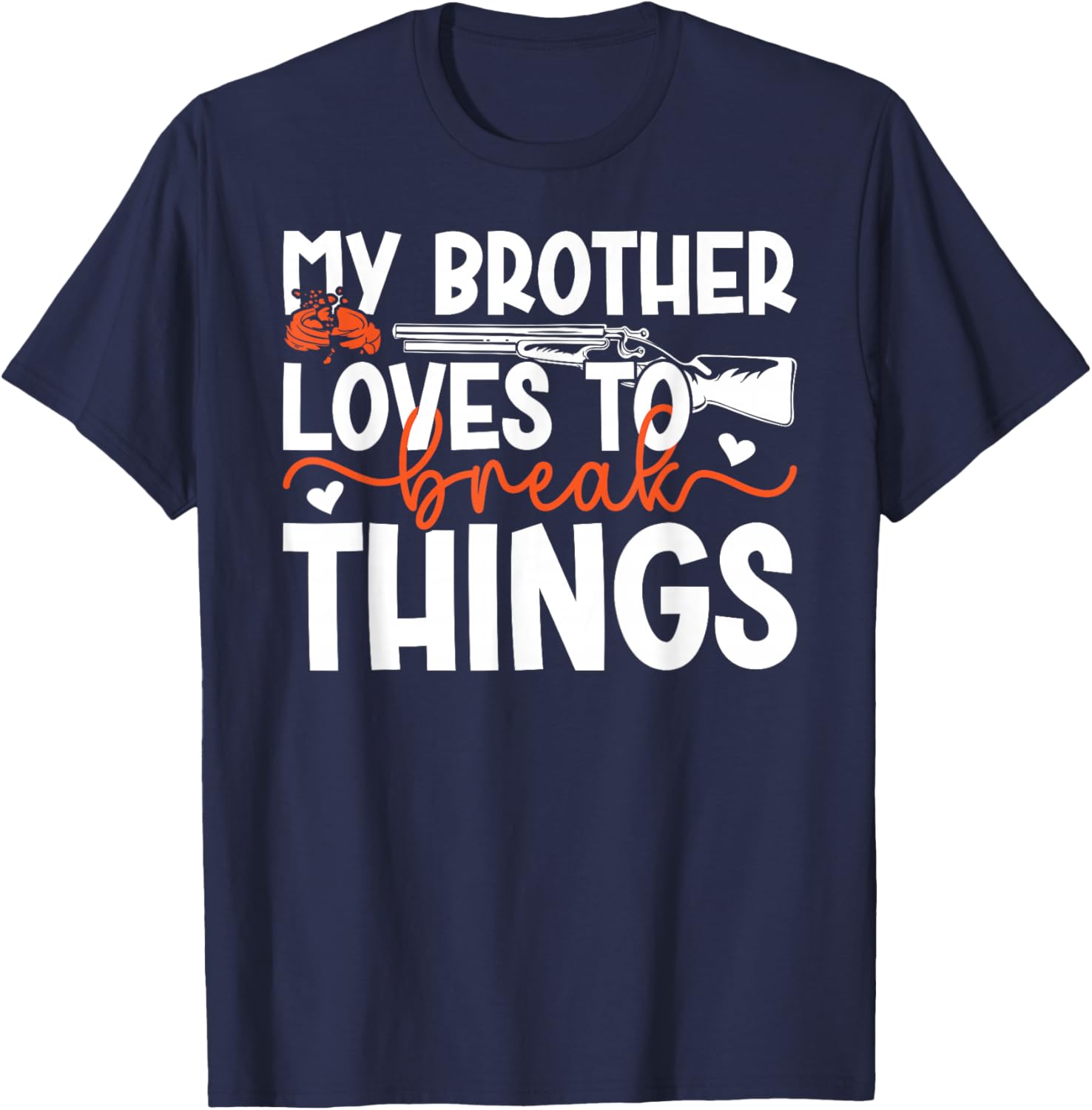 Trap Shooting Sister Funny Trap Shooting Sis T-Shirt - T-Shirt | Navy
