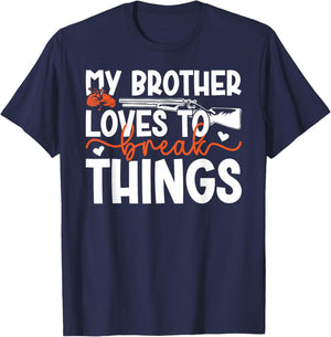 Trap Shooting Sister Funny Trap Shooting Sis T-Shirt - T-Shirt | Navy