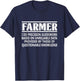 Farmer Definition Funny Farming Gift T-Shirt - T-Shirt | Navy