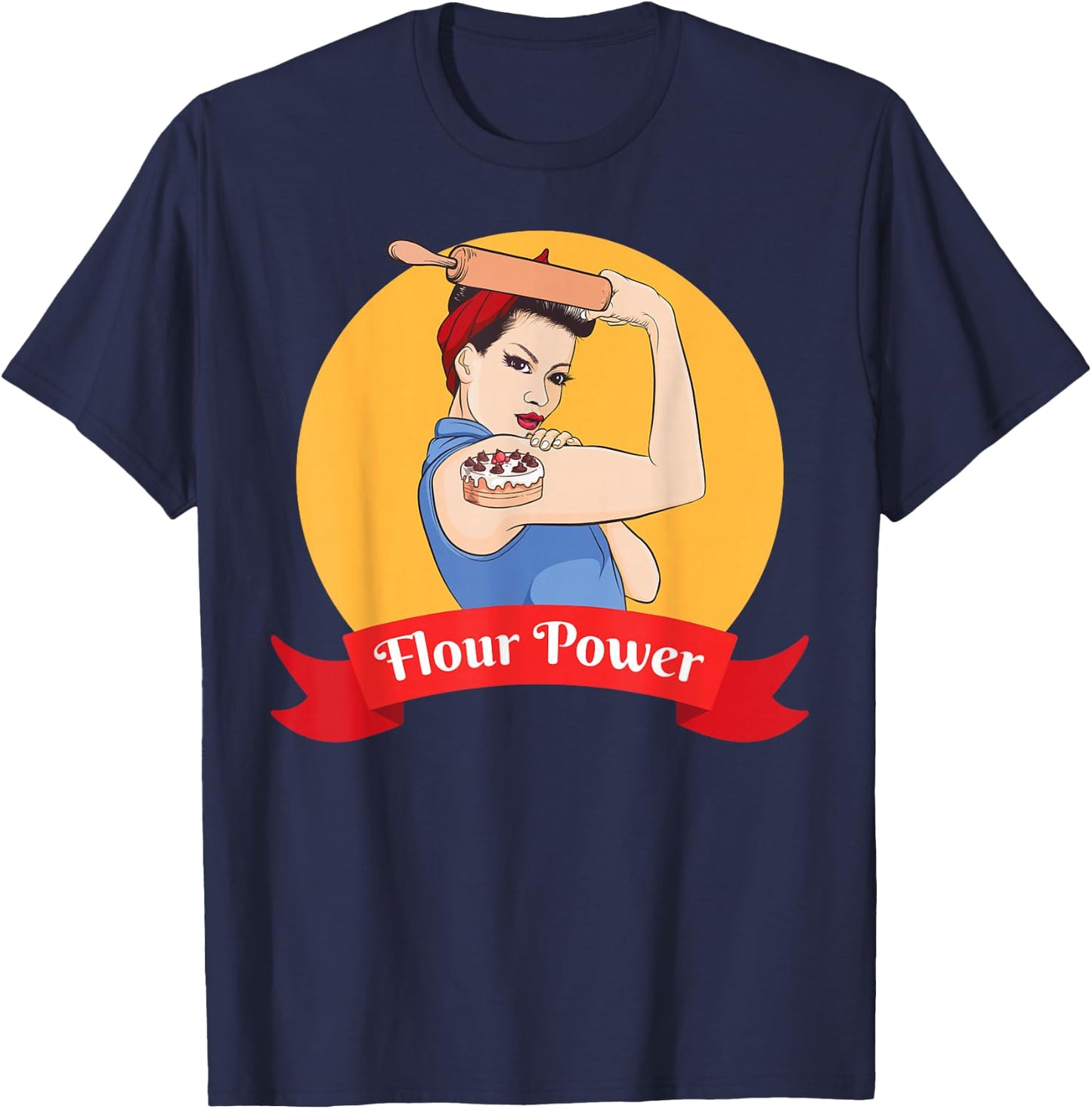 Funny Baking Baker Pastry Chef Women's T-Shirt - T-Shirt | Navy