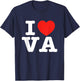 I Heart Virginia (VA) Love T-Shirt - T-Shirt | Navy