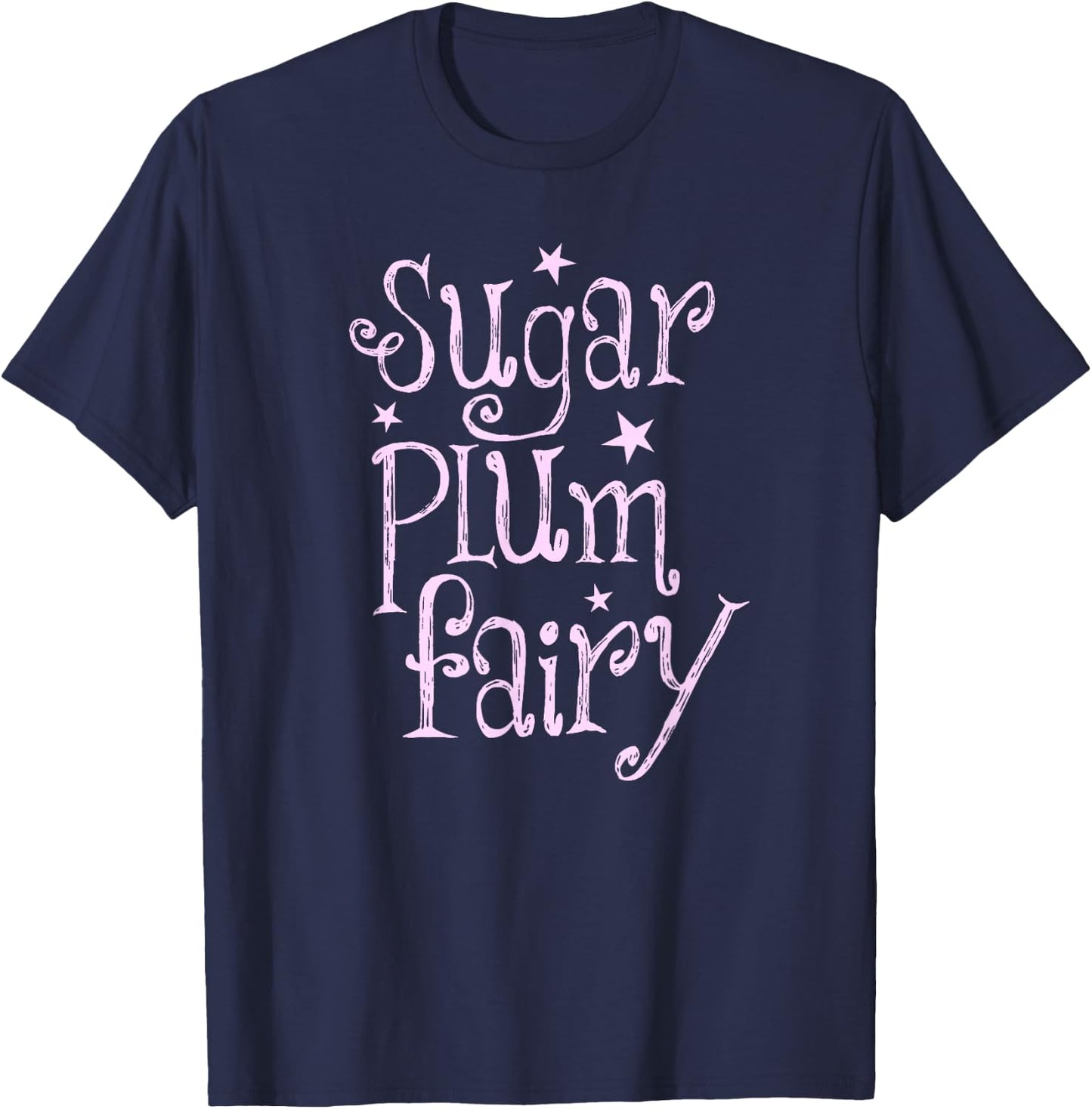 Sugar Plum Fairy Cute Christmas T-Shirt - T-Shirt | Navy