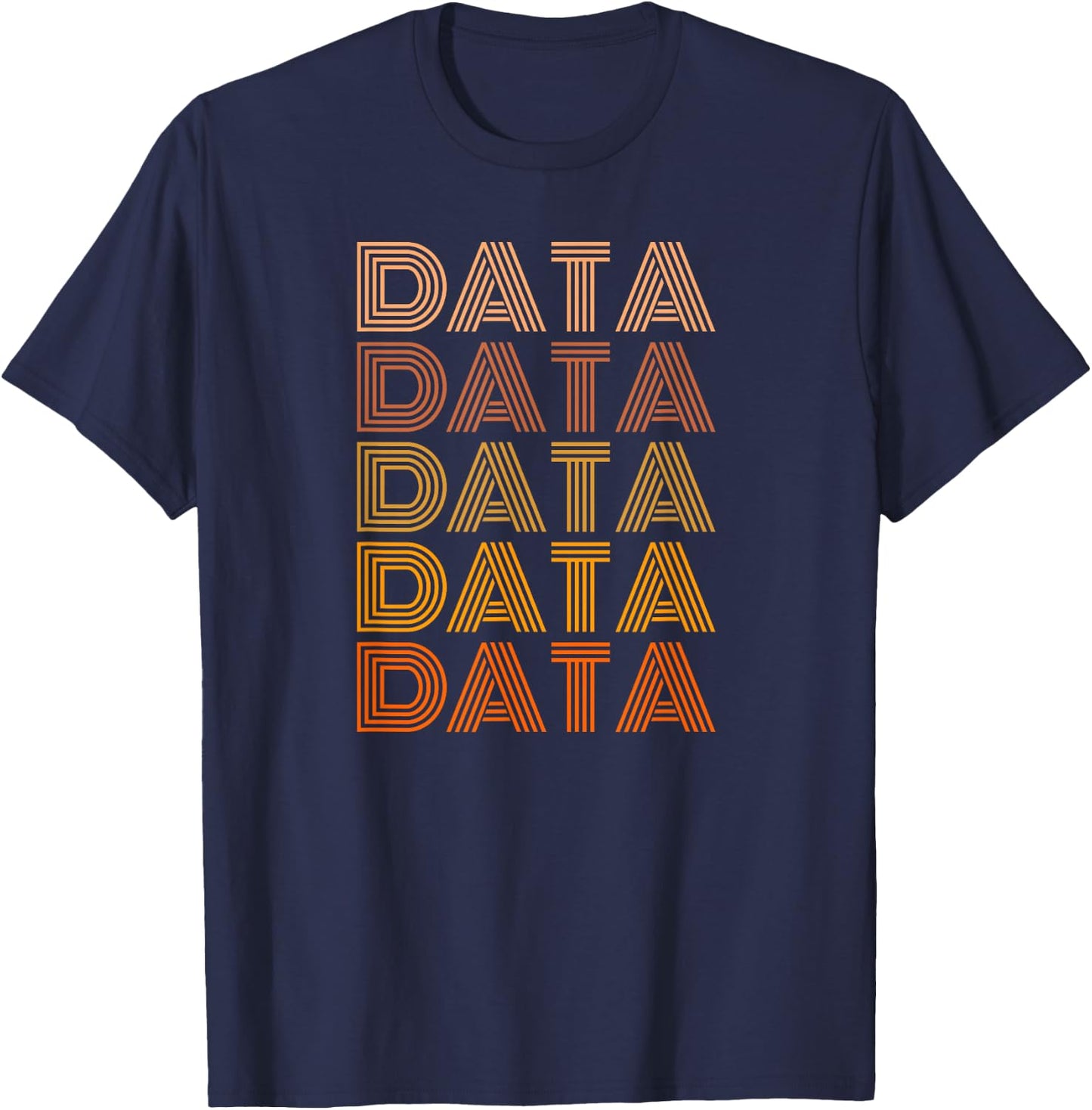 Retro Data Shirt Vintage Data Crypto Mining Data T-Shirt - T-Shirt | Navy