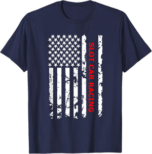 Slot Car Racing T-Shirt - T-Shirt | Navy
