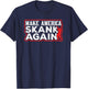 Make America Skank Again Cool Horn Brass Ska Music T-Shirt - T-Shirt | Navy