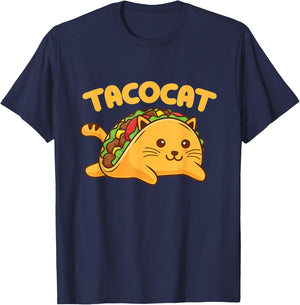 Tacocat - Taco Lover Mexican Food Taco Tuesday T-Shirt - T-Shirt | Navy