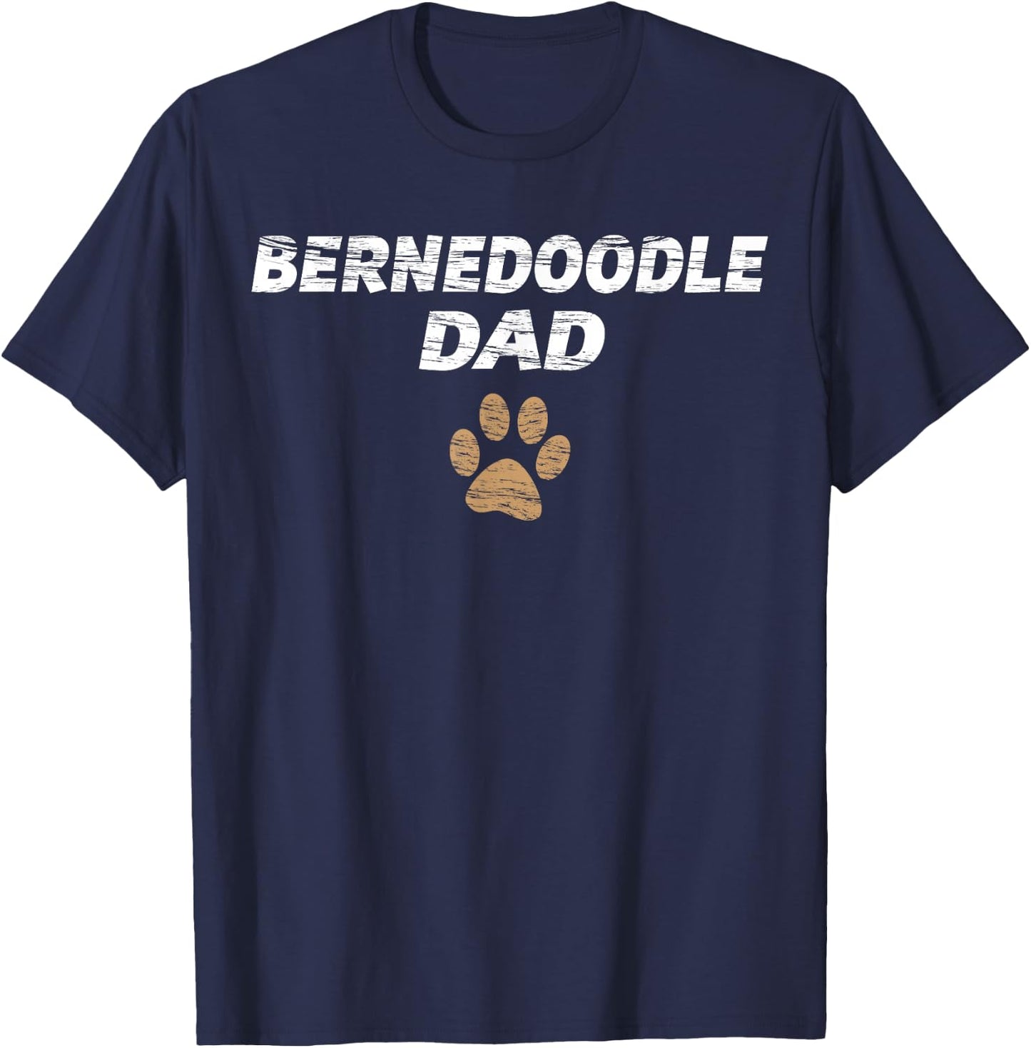 Bernedoodle Dad | & Kids - Gift Fathers Day T-Shirt - T-Shirt | Navy
