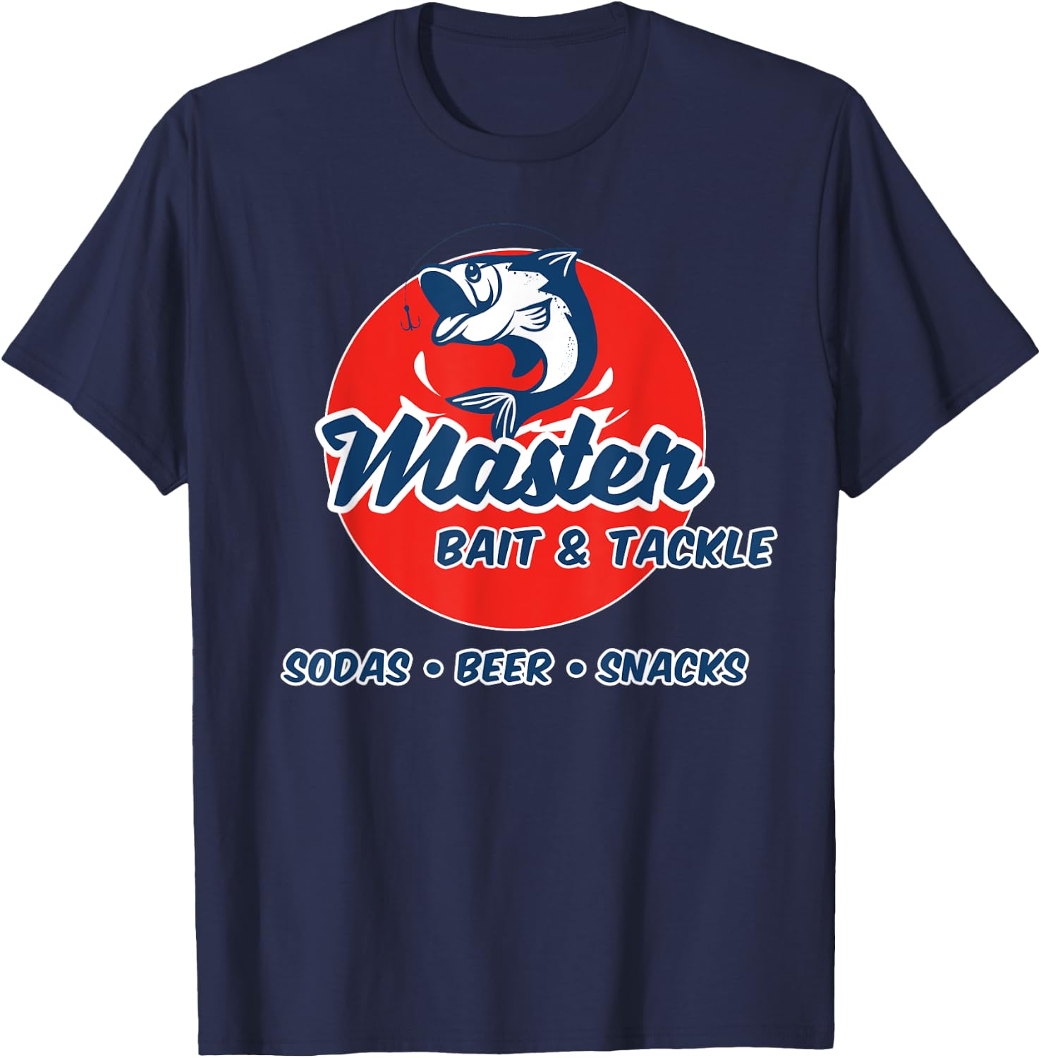 Master Bait And Tackle Funny Adult Humor T-Shirt - T-Shirt | Navy