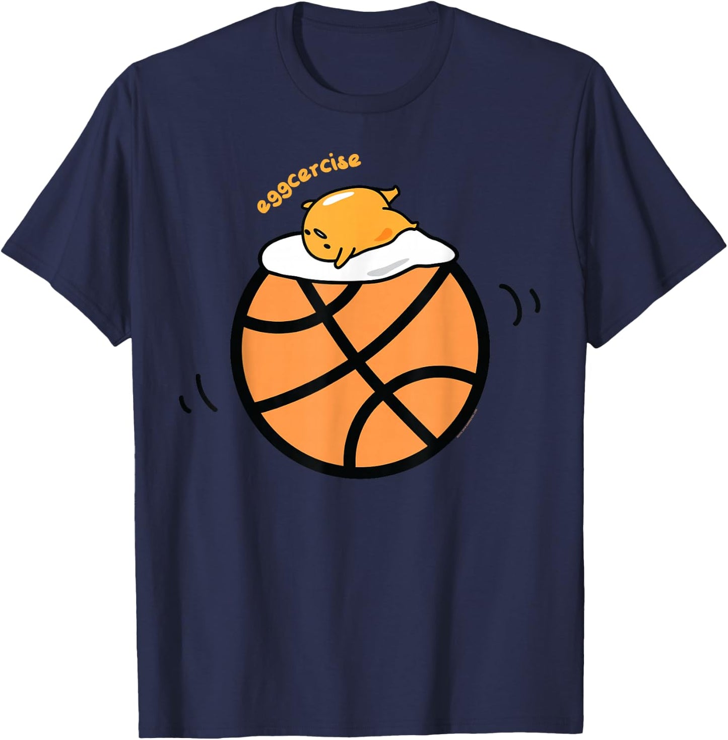 Gudetama Exercise eggcercise Basketball Fitness T-Shirt - T-Shirt | Navy