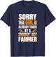 Hot Farmer - Funny Women Cool Girlfriend Farm T-Shirt - T-Shirt | Navy
