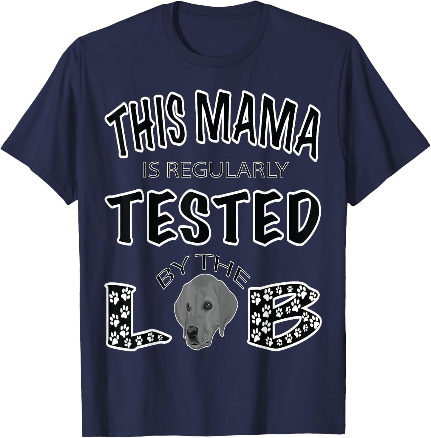 Lab Mama Dog Mom Gifts Fox Red Labrador Retriever T-Shirt - T-Shirt | Navy
