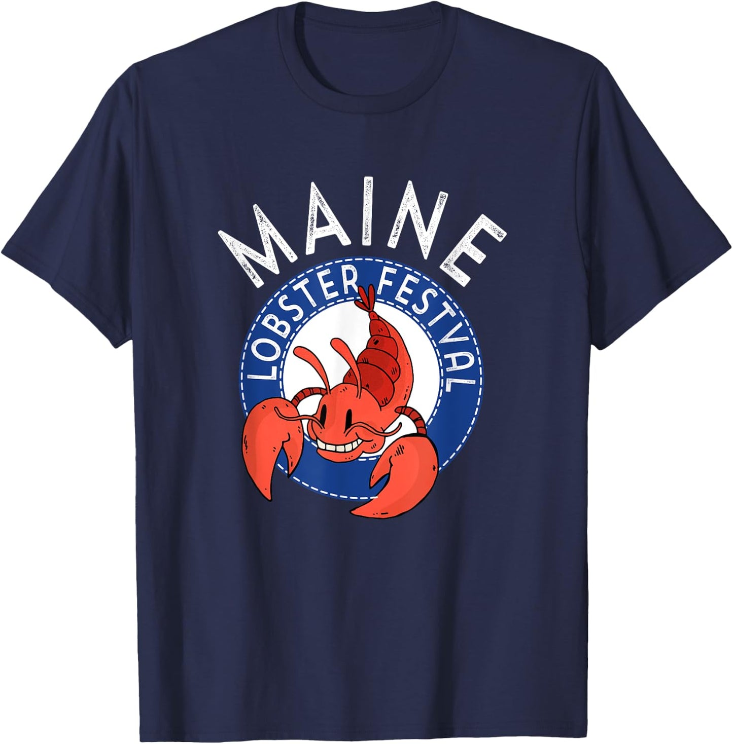 Maine Lobster Festival Seafood Crabbing Fishing Crew T-Shirt - T-Shirt | Navy