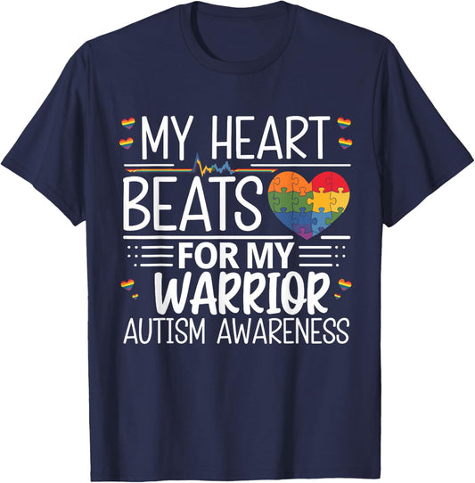 Mom Autism Awareness Month T-Shirt - T-Shirt | Navy