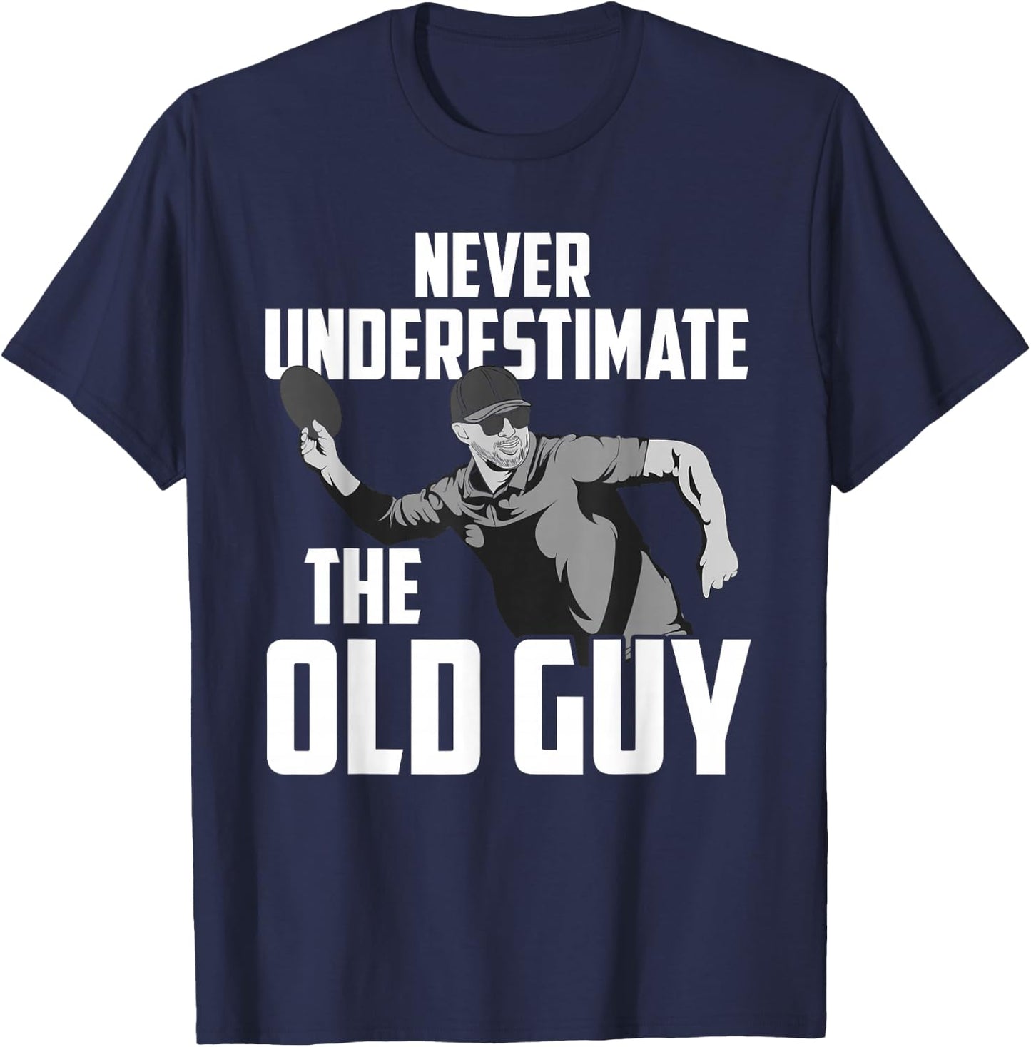 Disc Golf Art Dad Disc Golf Lover Disc Golf Player T-Shirt - T-Shirt | Navy