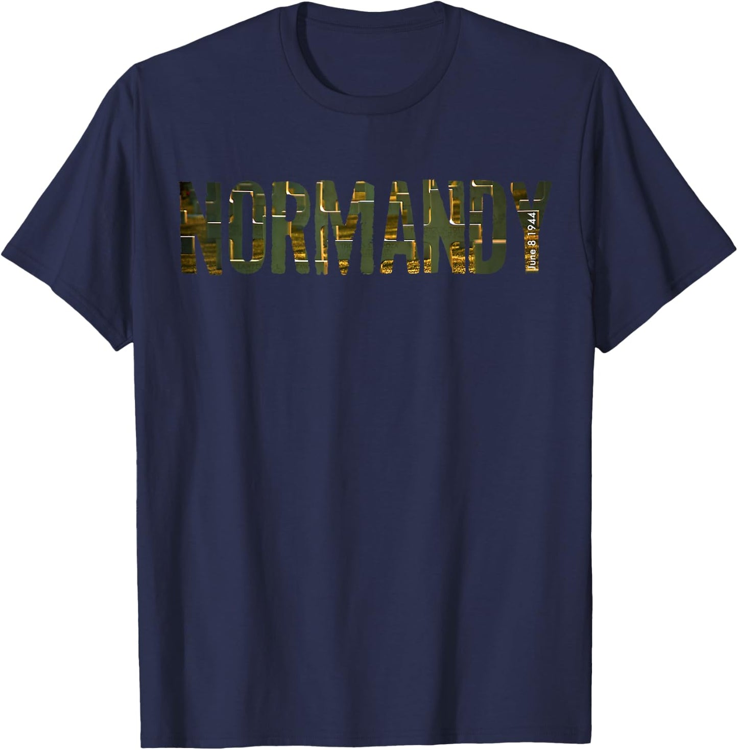 Normandy t shirt: Normandy shirt men T-Shirt - T-Shirt | Navy