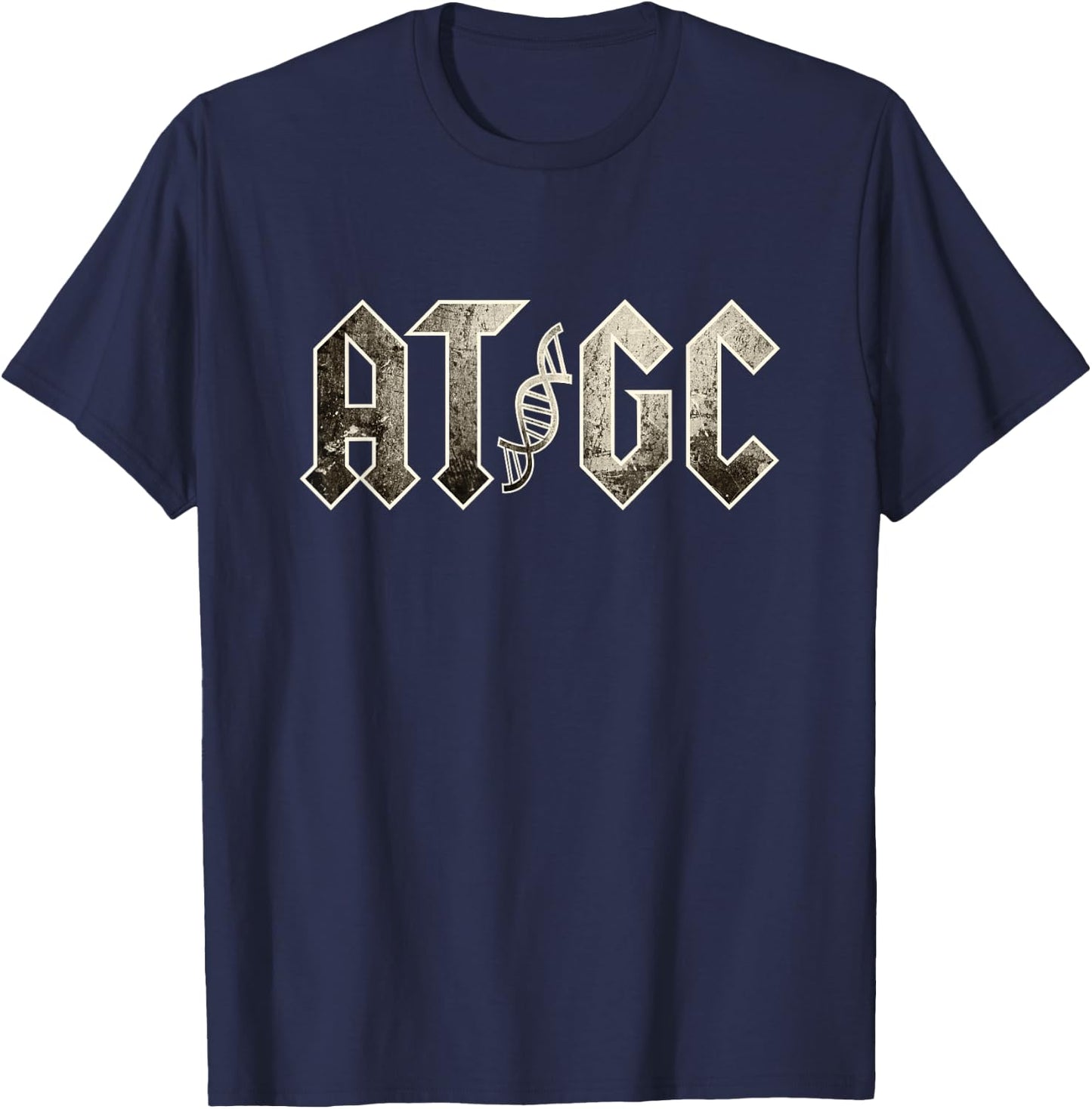 Biology Science DNA ATGC T-Shirt - T-Shirt | Navy