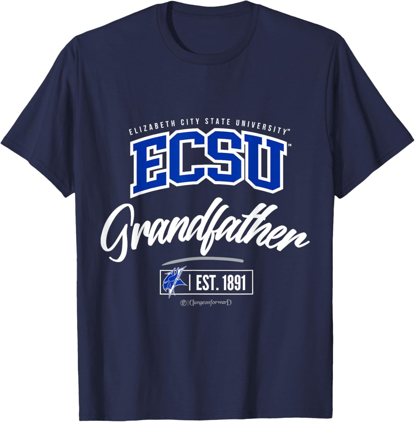 Elizabeth City State University - ECSU HBCU Grandfather T-Shirt - T-Shirt | Navy