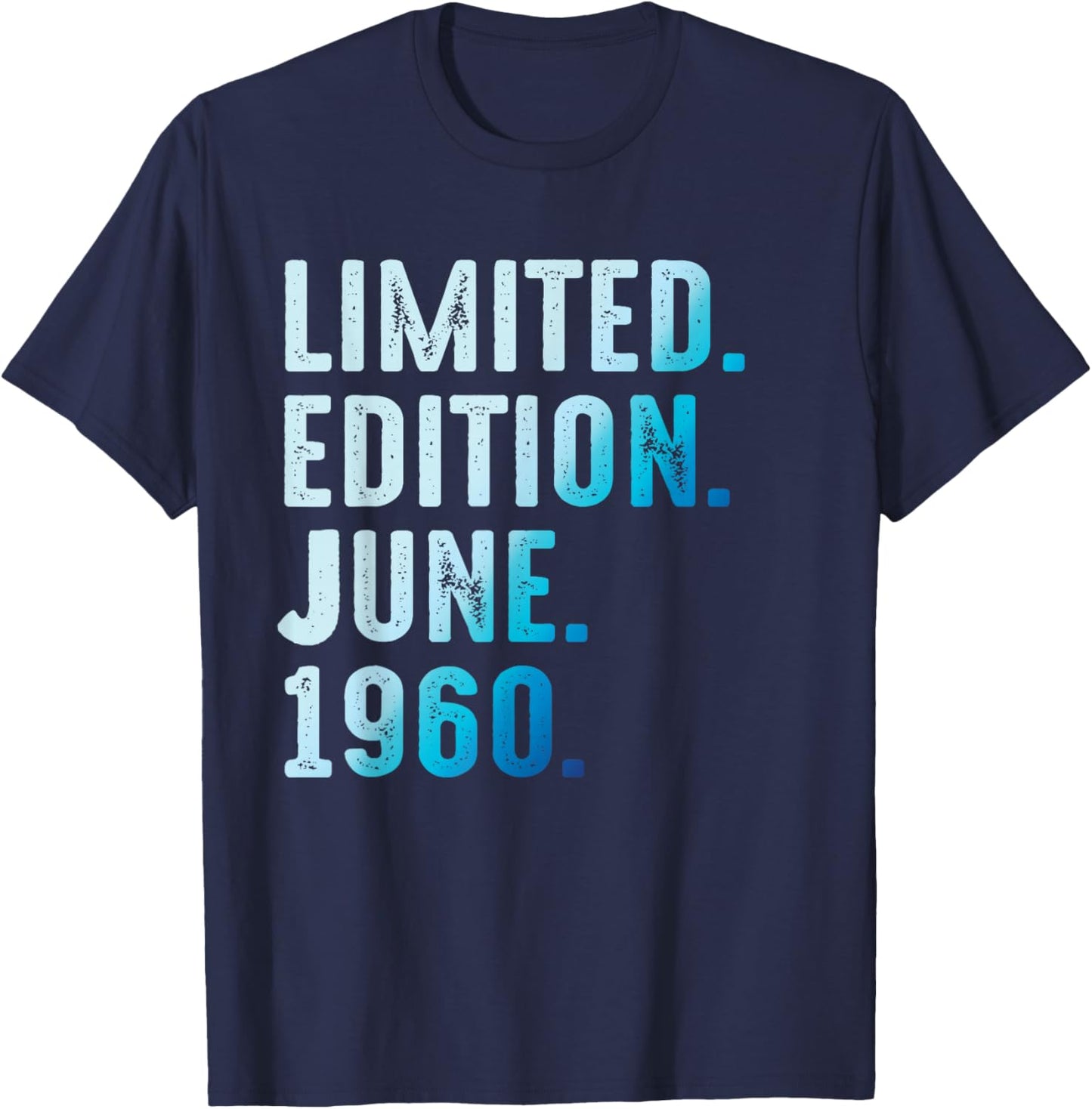 June 1960 Year 1960 Retro 1960 Vintage Limited Edition T-Shirt - T-Shirt | Navy