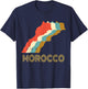 Vintage Morocco , I Love Maroc Map Shirt T-Shirt - T-Shirt | Navy