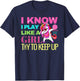 Envy Design Girls Basketball 's Dabbing Unicorn Gift Girls T-Shirt - T-Shirt | Navy