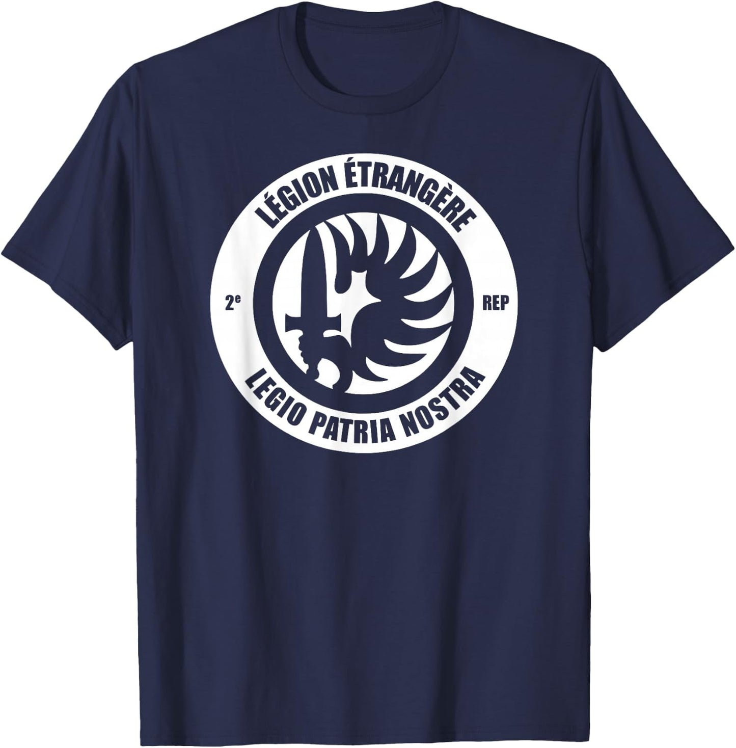 French Foreign Legion Paratrooper T shirt - 2 Rep T-Shirt - T-Shirt | Navy