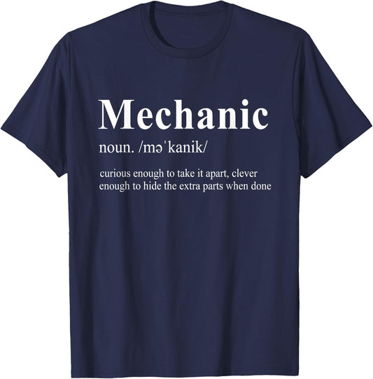 Mechanic Funny - Curious Enough To Take It Apart T-Shirt - T-Shirt | Navy