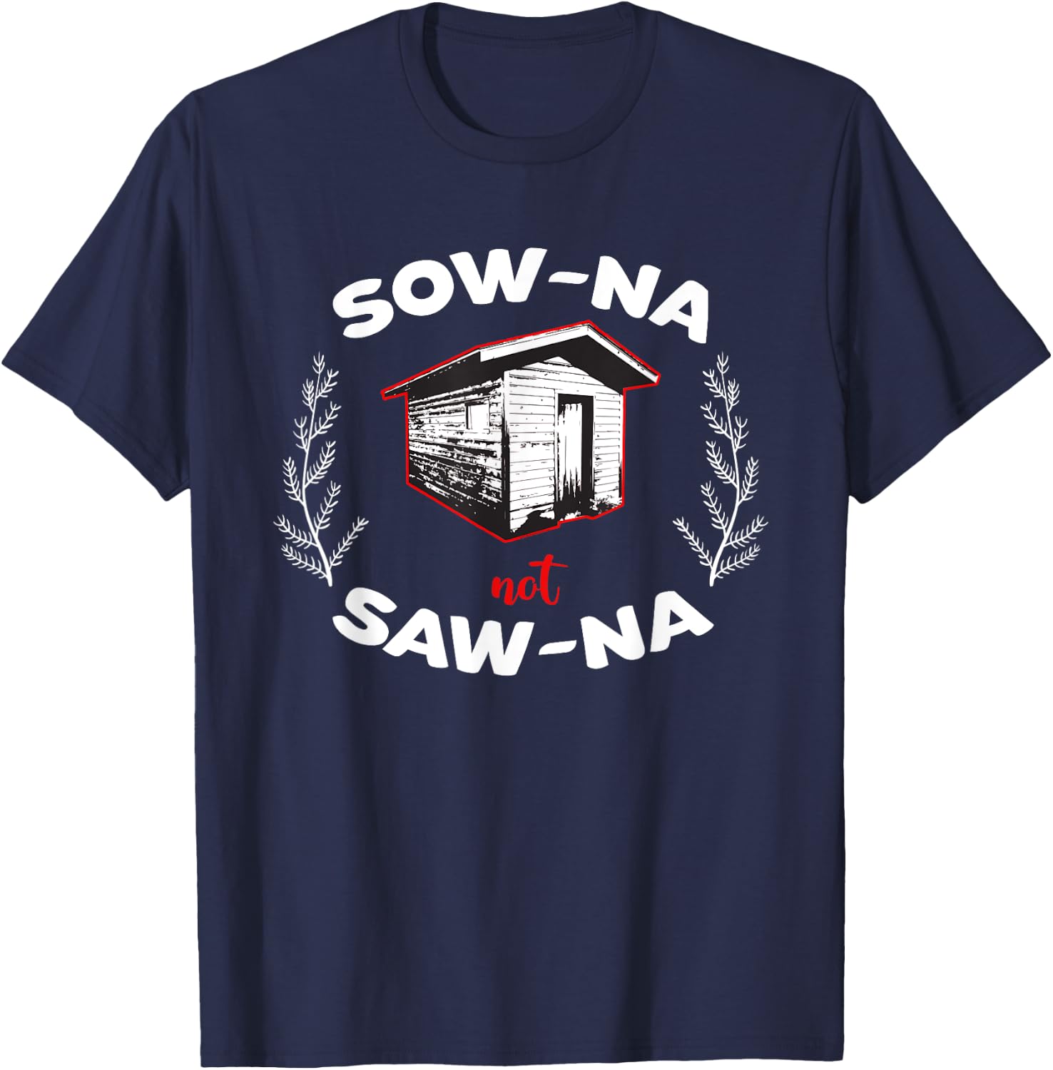 How to Pronounce Sauna Gifts for Yoopers/Finns T-Shirt - T-Shirt | Navy