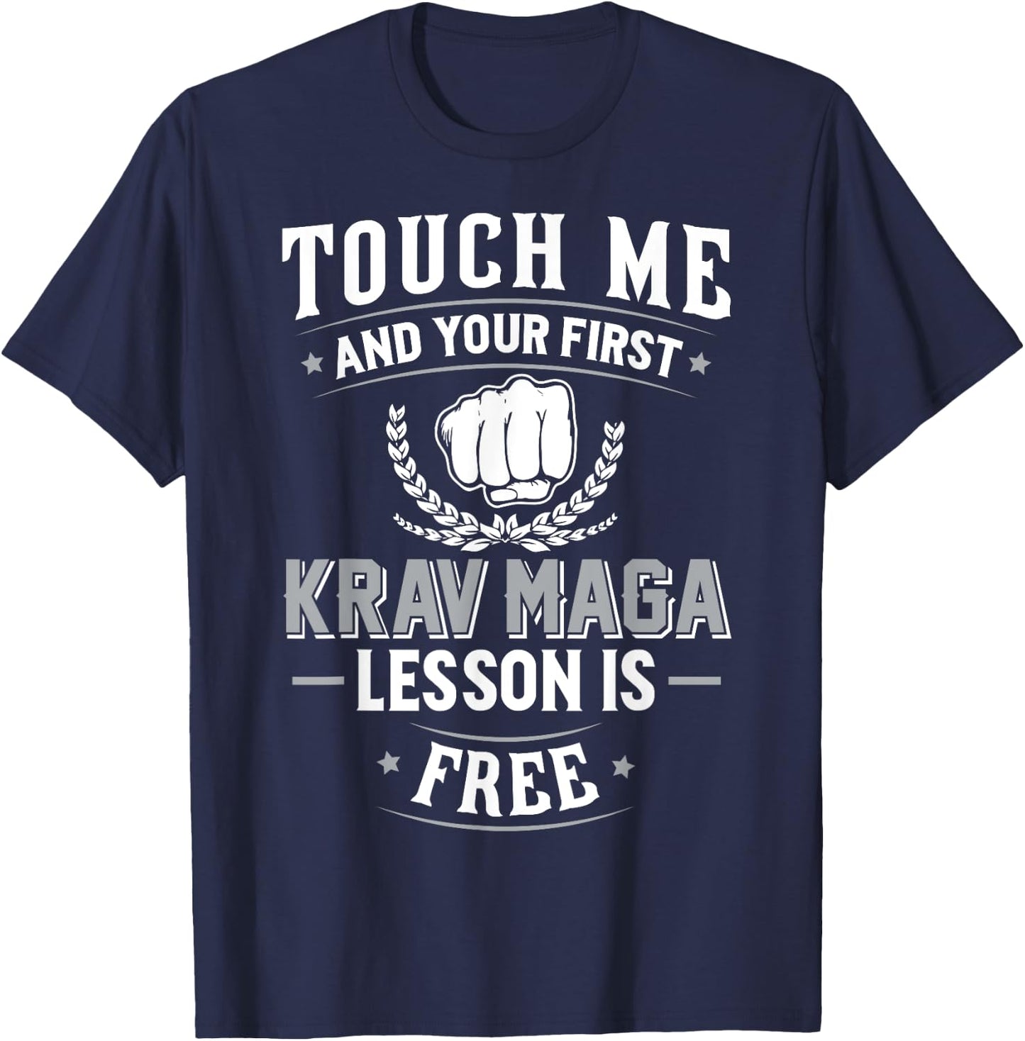 Krav Maga - Your First Lesson Free T-Shirt - T-Shirt | Navy