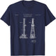 Oil Derrick Patent - drilling rig shirt T-Shirt - T-Shirt | Navy