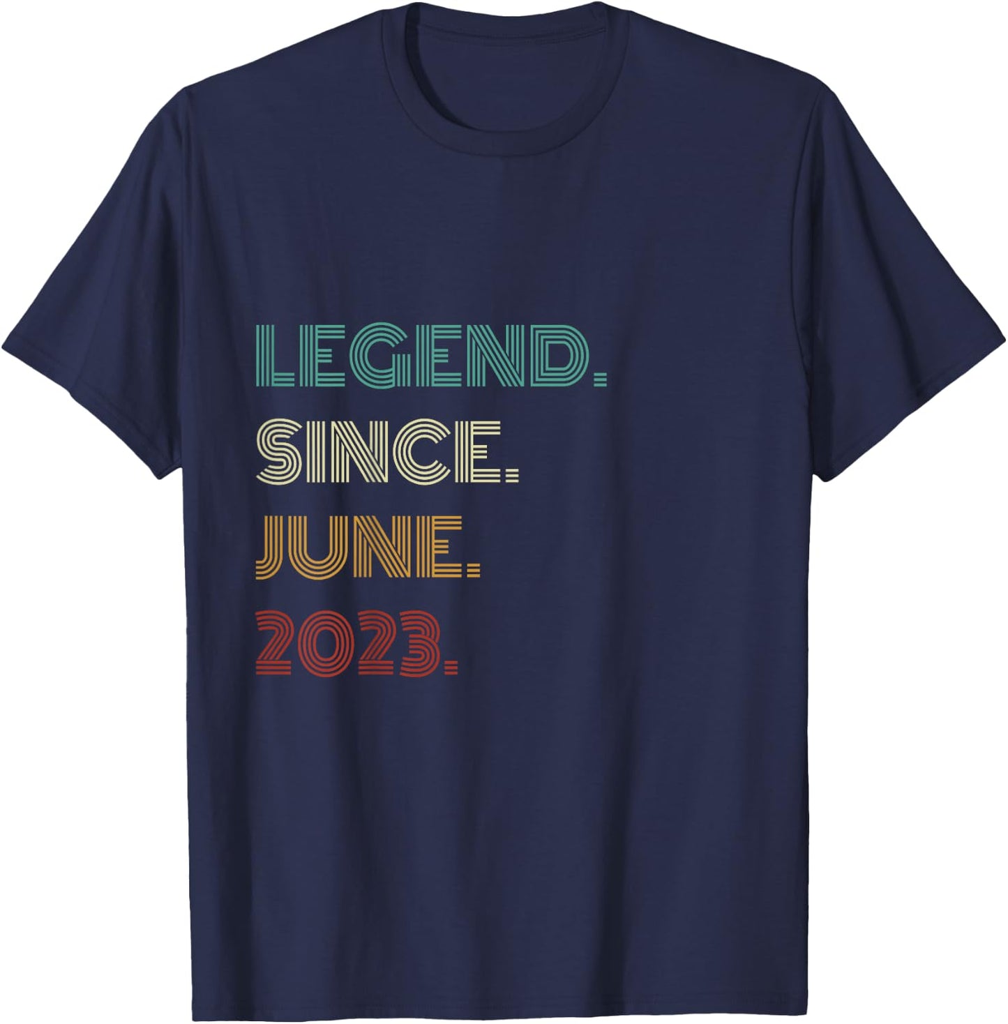 3 Years Old Legend Since June 2023 3rd Birthday T-Shirt - T-Shirt | Navy