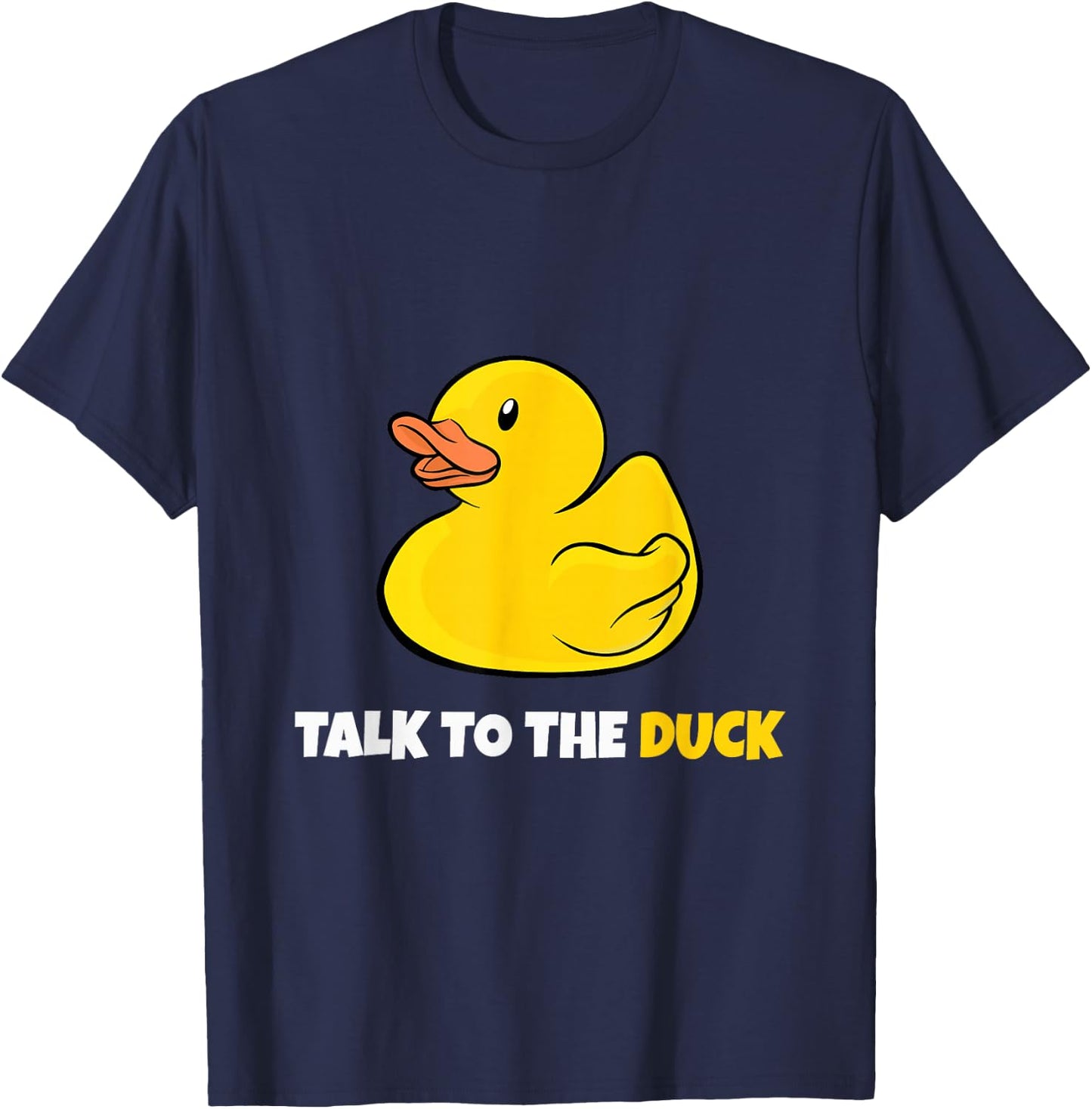 Software-Developer Programming Rubber Duck Debugging T-Shirt - T-Shirt | Navy