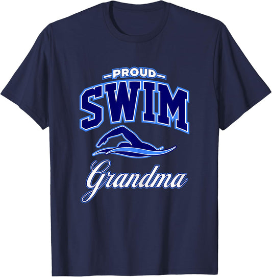 Swim Grandma Shirts T-Shirt - T-Shirt | Navy
