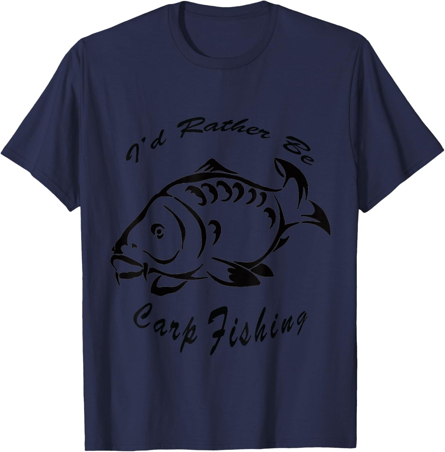 I'd Rather Be Carp Fishing Carp fishing Men Women Child T-Shirt - T-Shirt | Navy