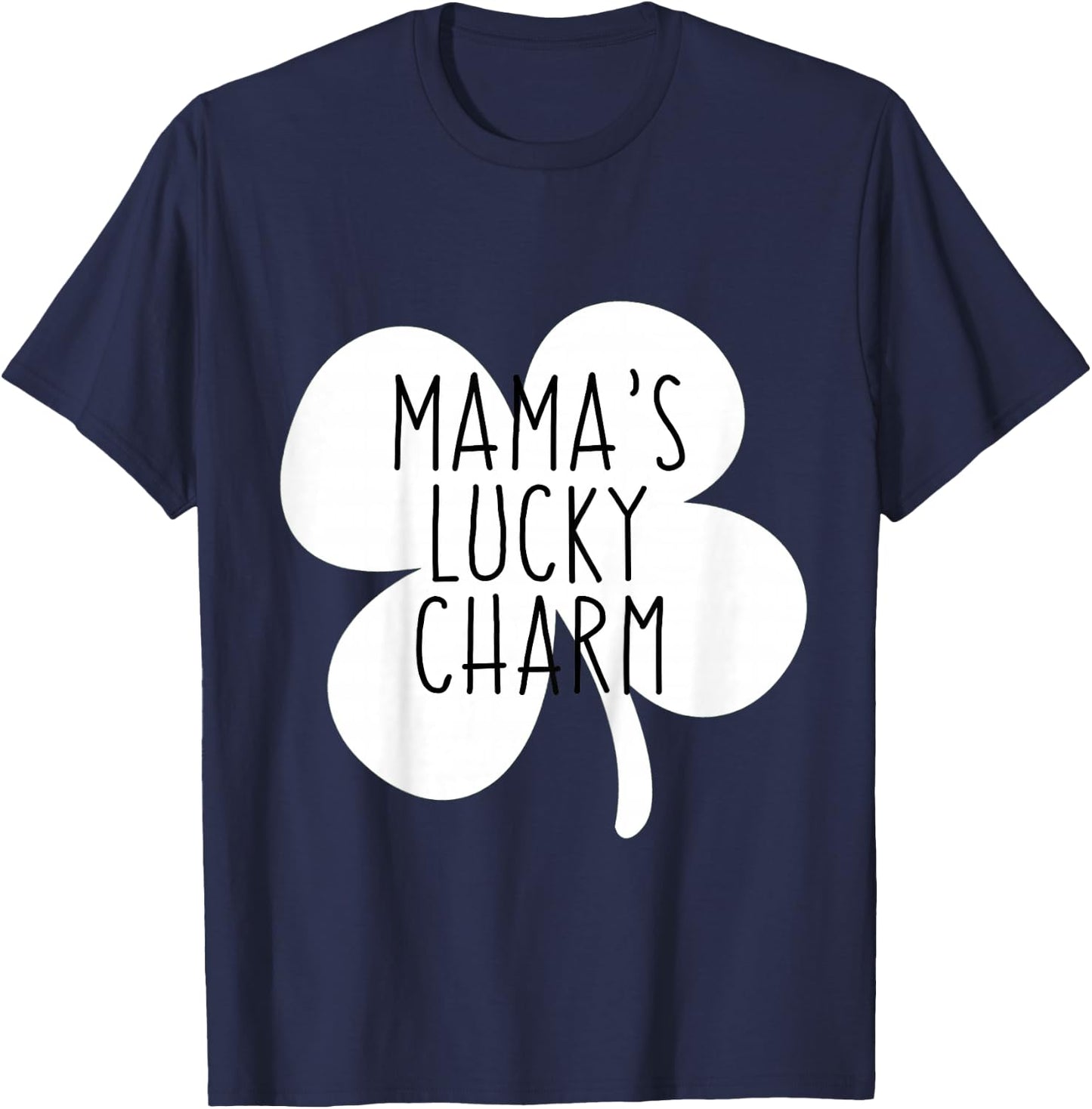 Kids Mommy and Me St Patricks Day for Toddler Mamas Lucky Charm T-Shirt - T-Shirt | Navy