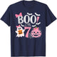 Boo I'm Seven Ghost Seventh 7th Birthday Halloween Girls T-Shirt - T-Shirt | Navy