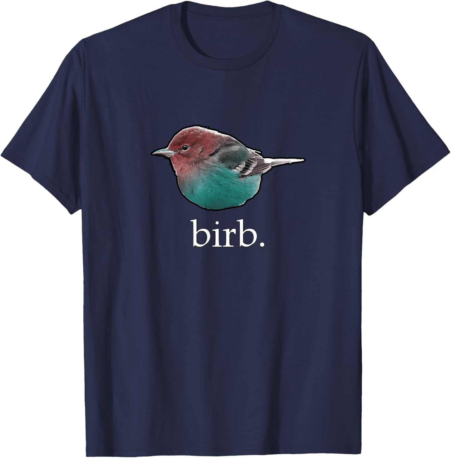 Cute Birb Bird Meme T-Shirt - T-Shirt | Navy