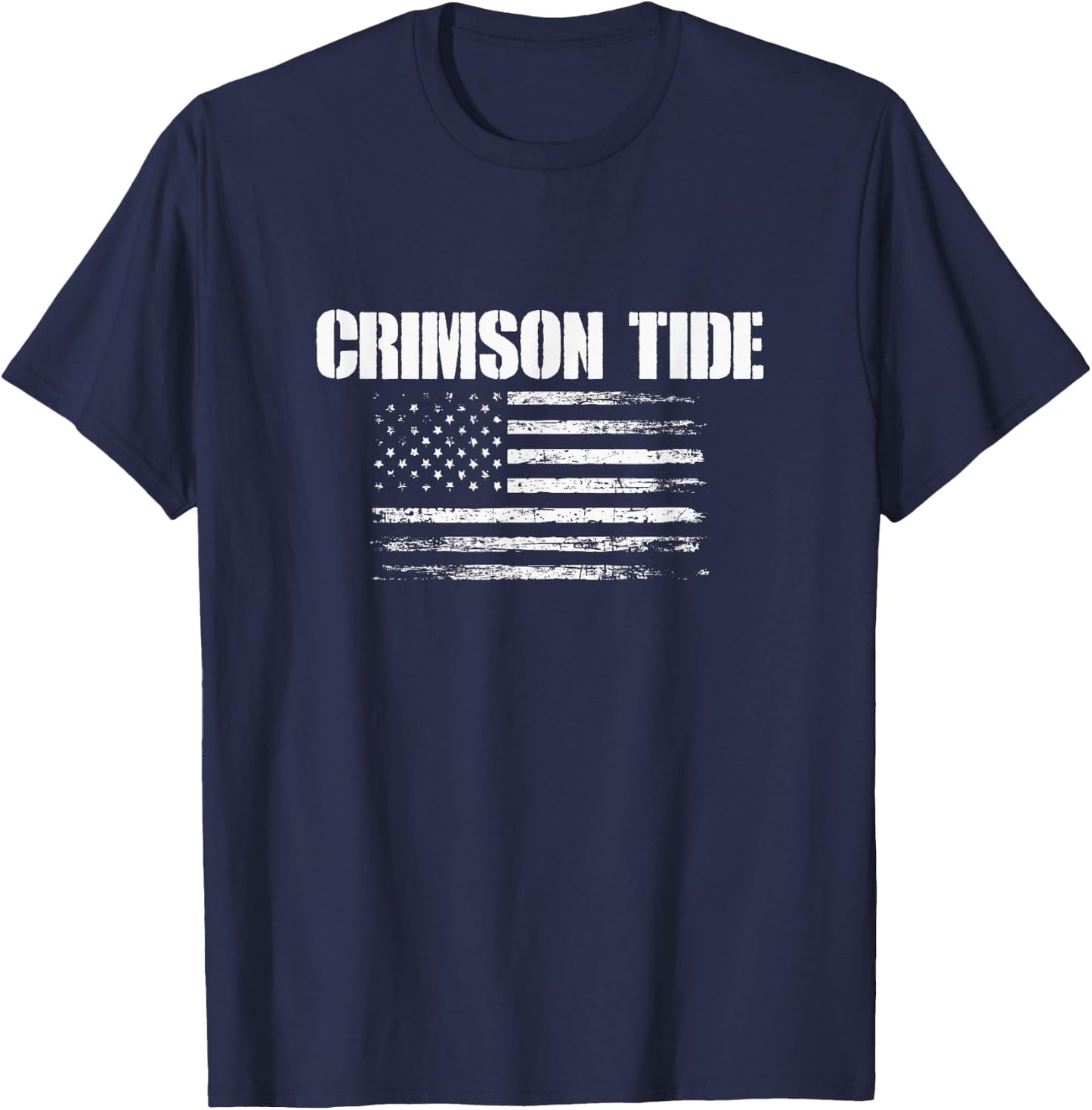 Minden Crimson Tide USA Flag Pride T-Shirt - T-Shirt | Navy