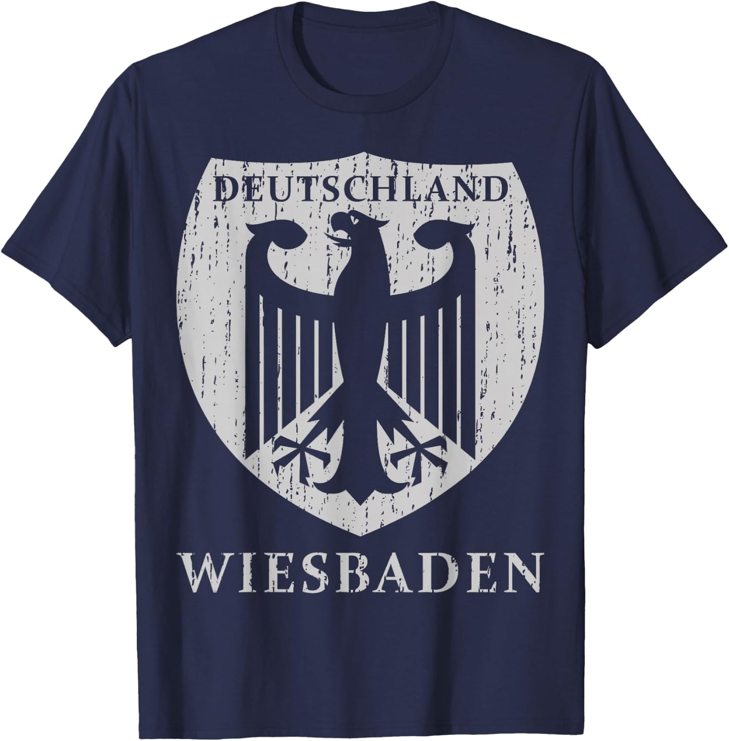 Germany Deutschland Wiesbaden T-Shirt - T-Shirt | Navy
