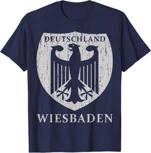 Germany Deutschland Wiesbaden T-Shirt - T-Shirt | Navy