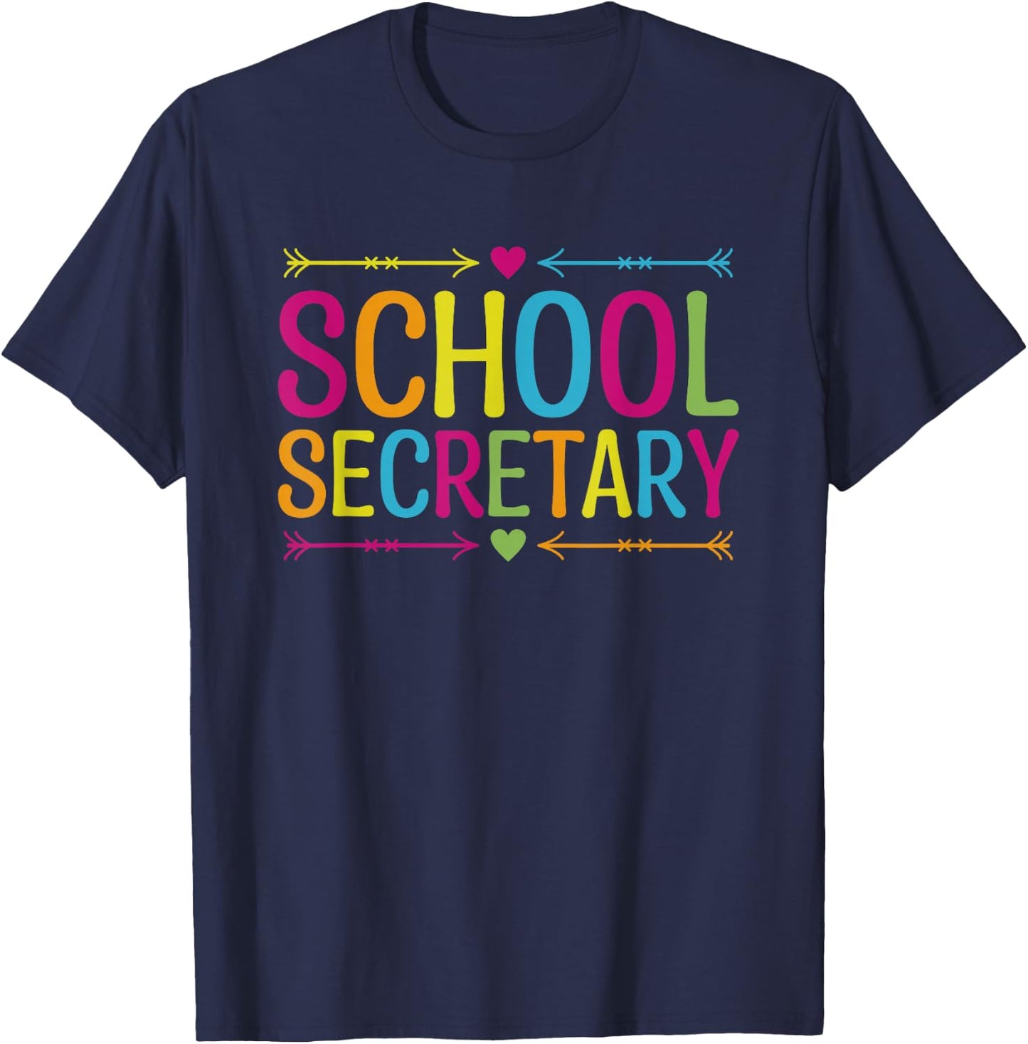 School Secretary T-Shirt - T-Shirt | Navy