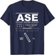 Aspen Pitkin County Airport Sardy Field Colorado ASE T-Shirt - T-Shirt | Navy