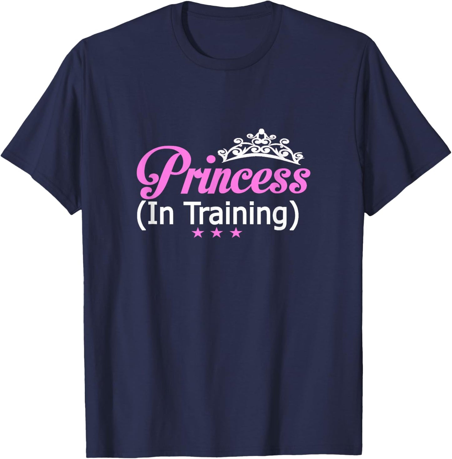 Princess In Training Funny Tiara T-Shirt - T-Shirt | Navy