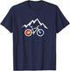 RIDE COLORADO MTB Mountain Bike Biking Cycling Inspired T-Shirt - T-Shirt | Navy