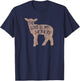 Xalted Christian Lamb of God Shepherd - Black, Small T-Shirt - T-Shirt | Navy